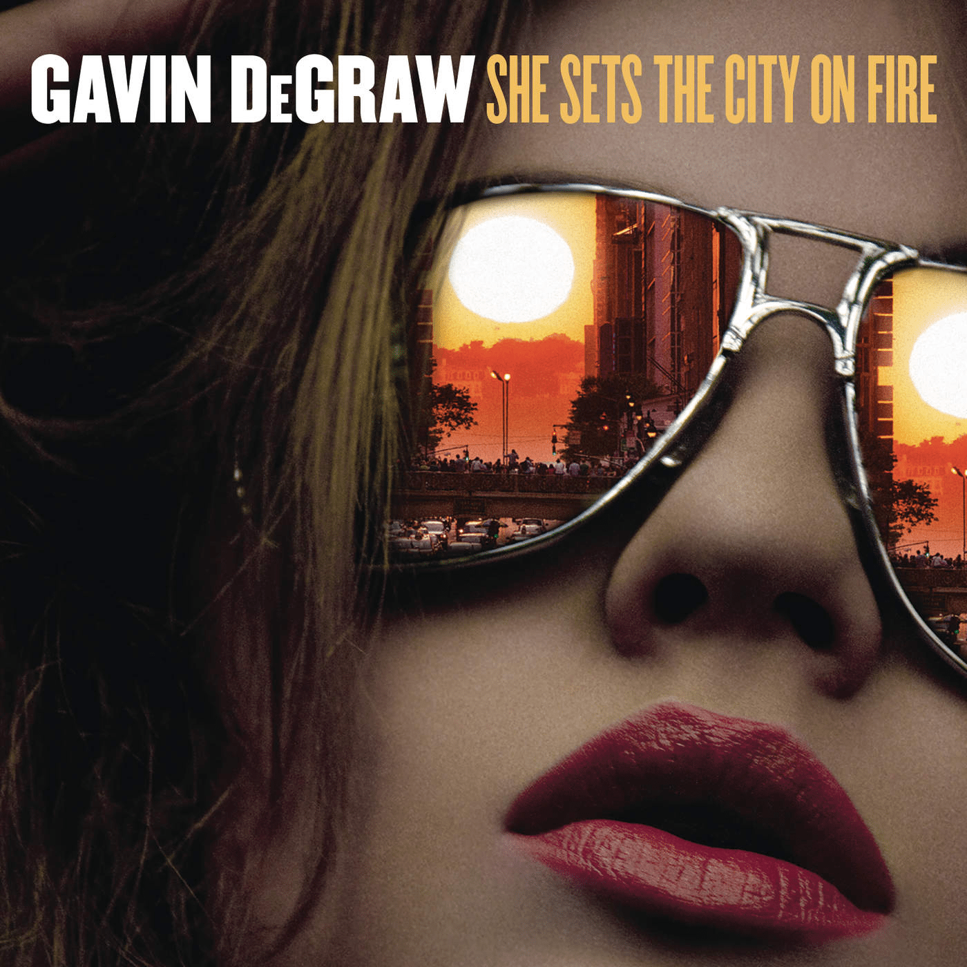 She sets. Gavin DEGRAW Fire.